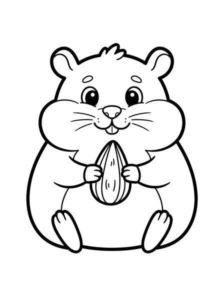 Hamster with a Sunflower Seed