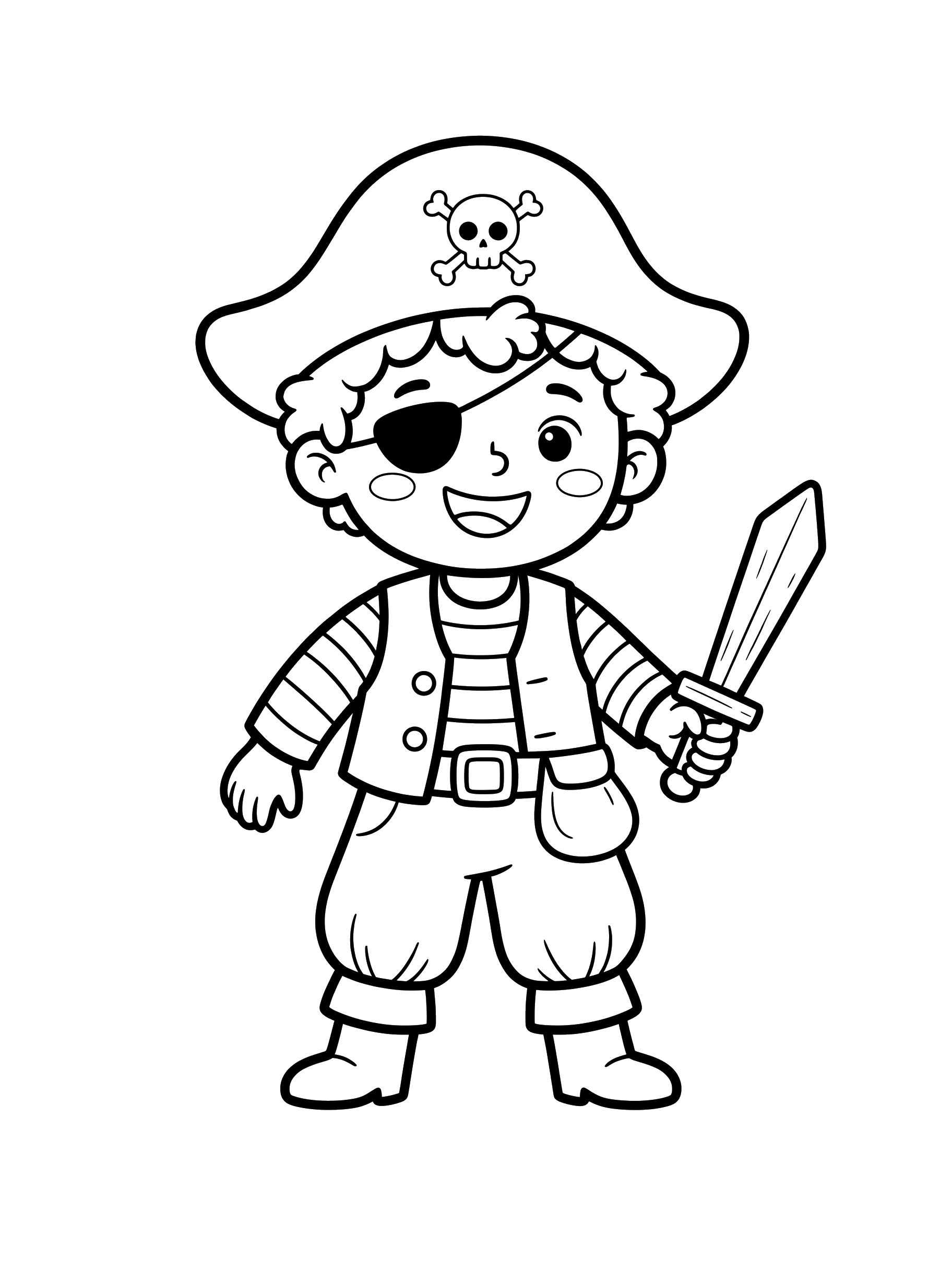 Little Pirate coloring page