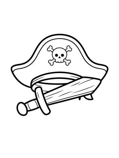 Pirate Hat and Toy Sword