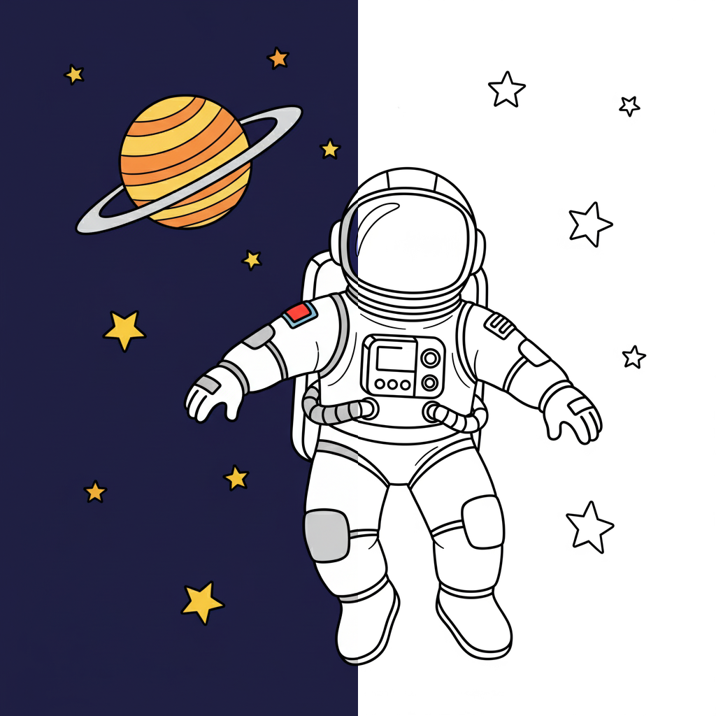 Astronauta en el Espacio