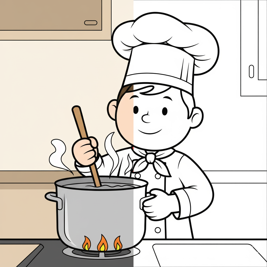 Chef Cocinando