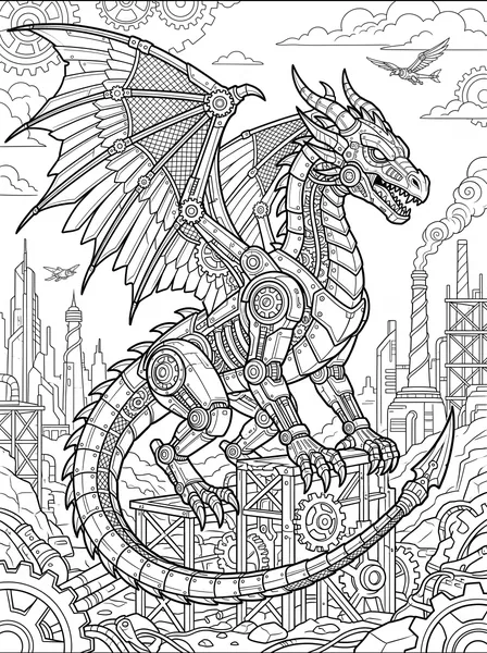 Mechanical Robot Dragon