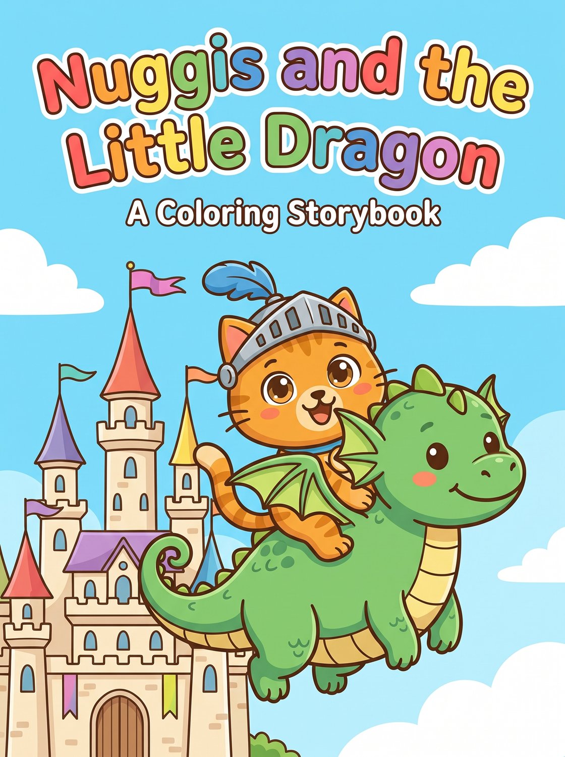 Nuggis and the Little Dragon printable coloring book cover