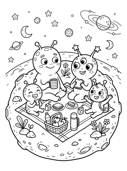 Aliens Having a Picnic