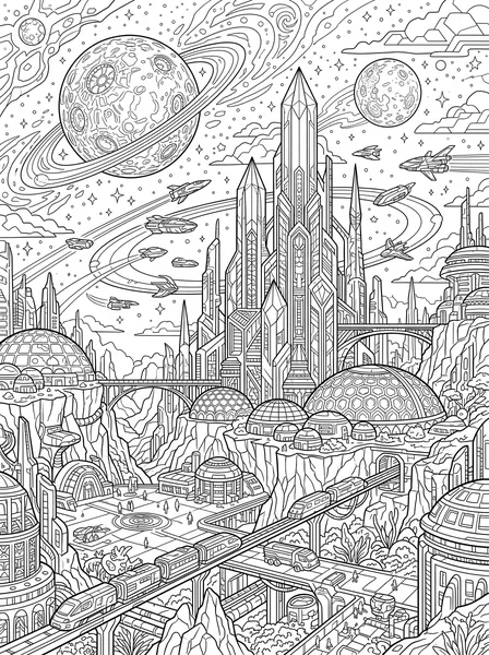 Futuristic Alien City
