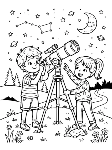 Kids Stargazing