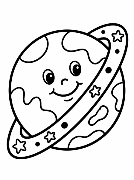 Smiling Ringed Planet