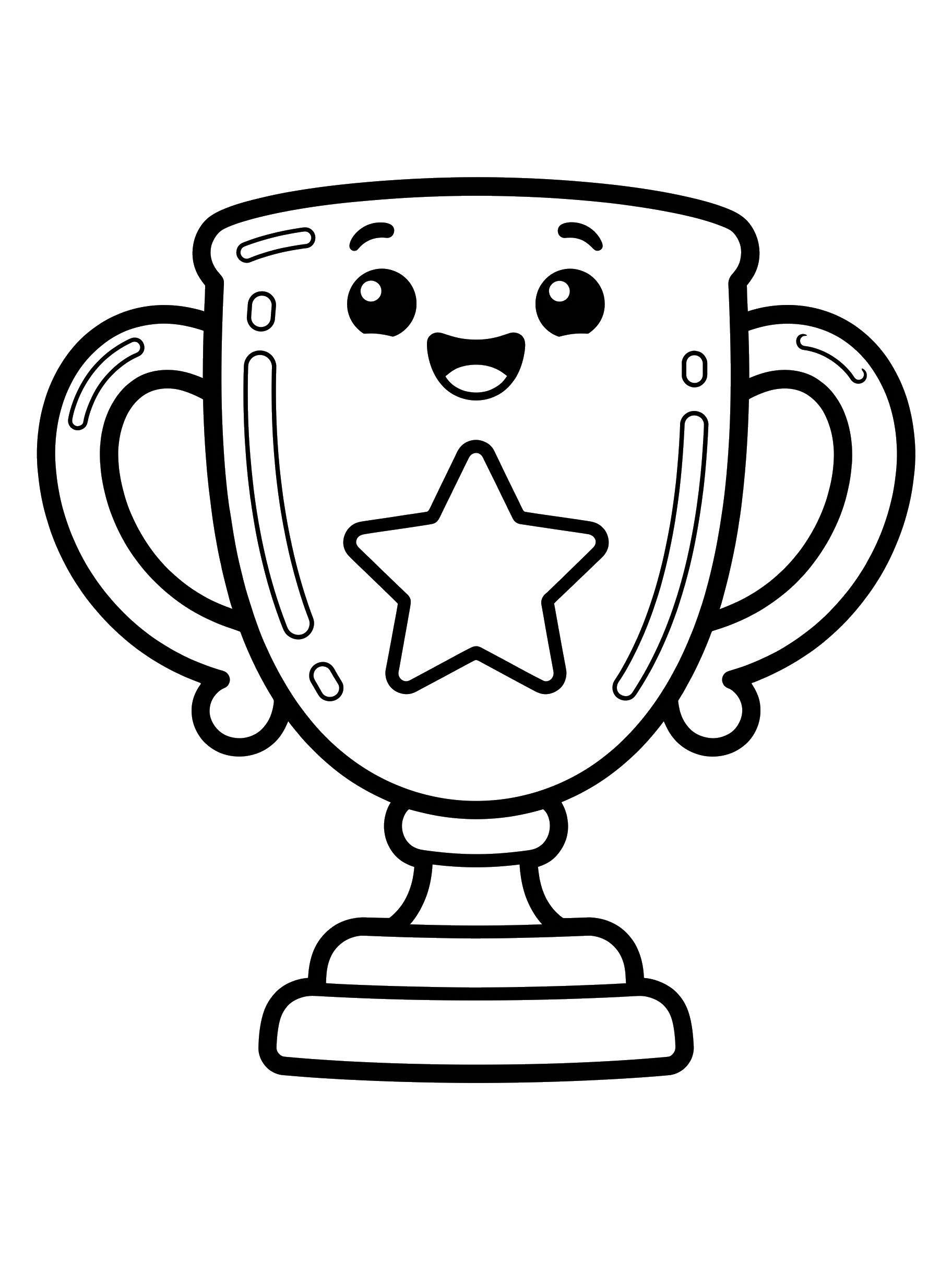 Trophy Cup coloring page