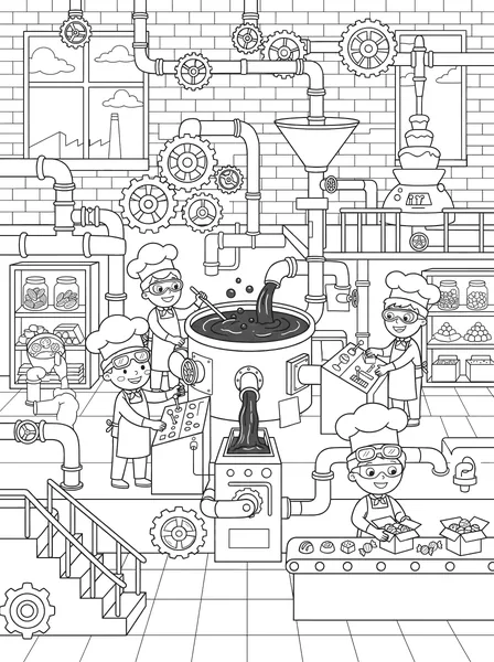 Chocolate Factory coloring page