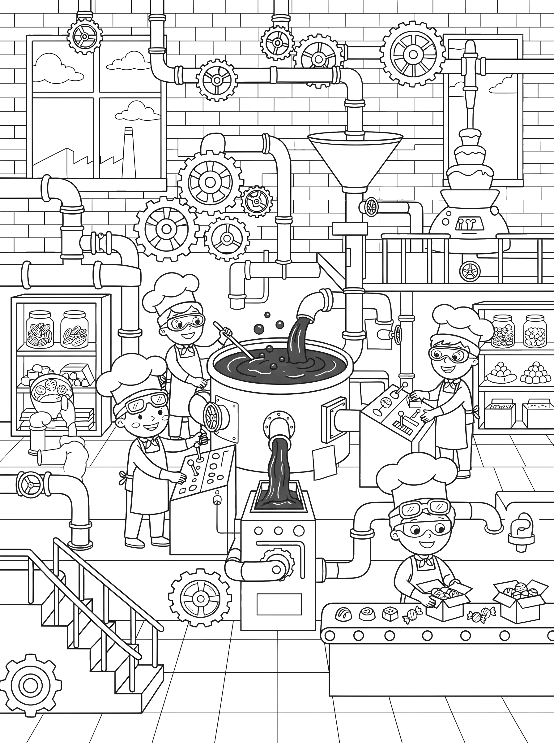 Chocolate Factory coloring page
