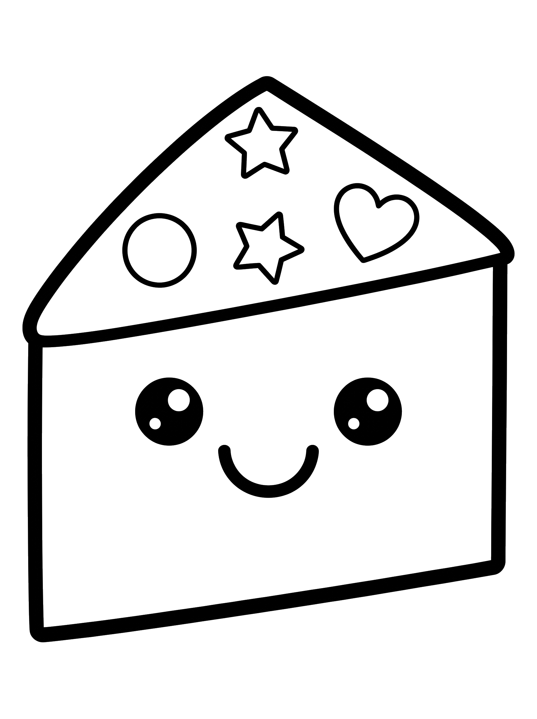 Slice of Cake coloring page