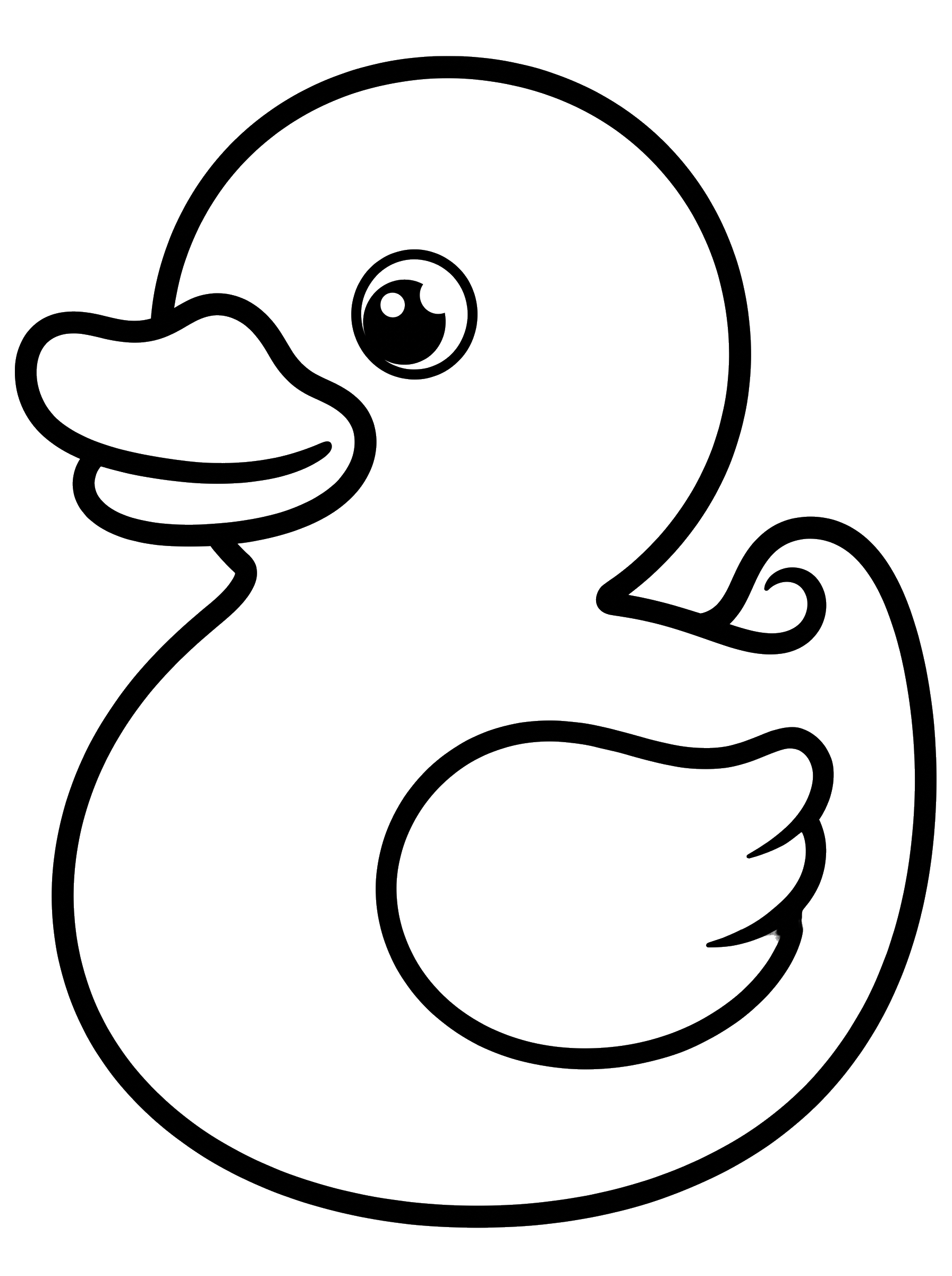 Rubber Duck coloring page