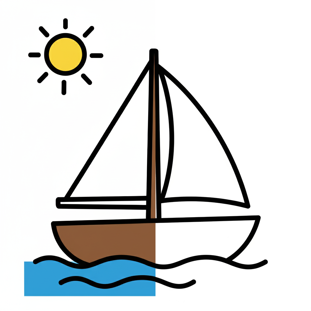 Barco de Vela Simple