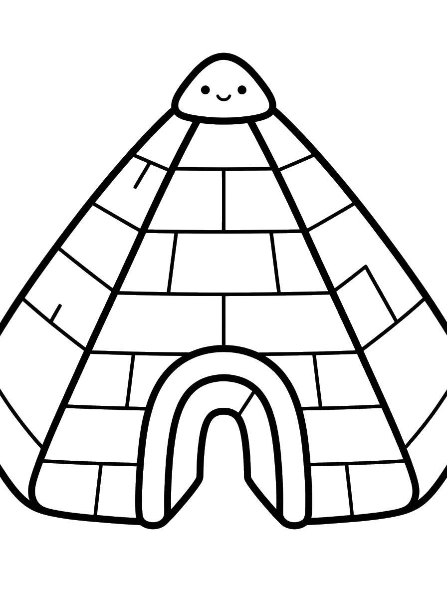 Egyptian Pyramid coloring page