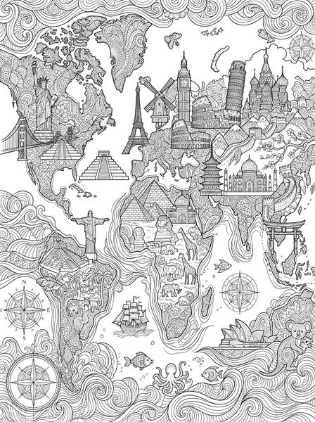 World Map of Landmarks